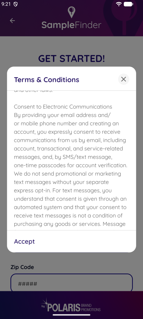 TOC: Consent Terms